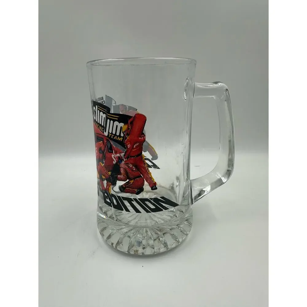 Vtg BUSCH SERIES NASCAR CHAMPS 1991 & 1994 COLLECTORS SLIM JIM GIANT BEER MUG
